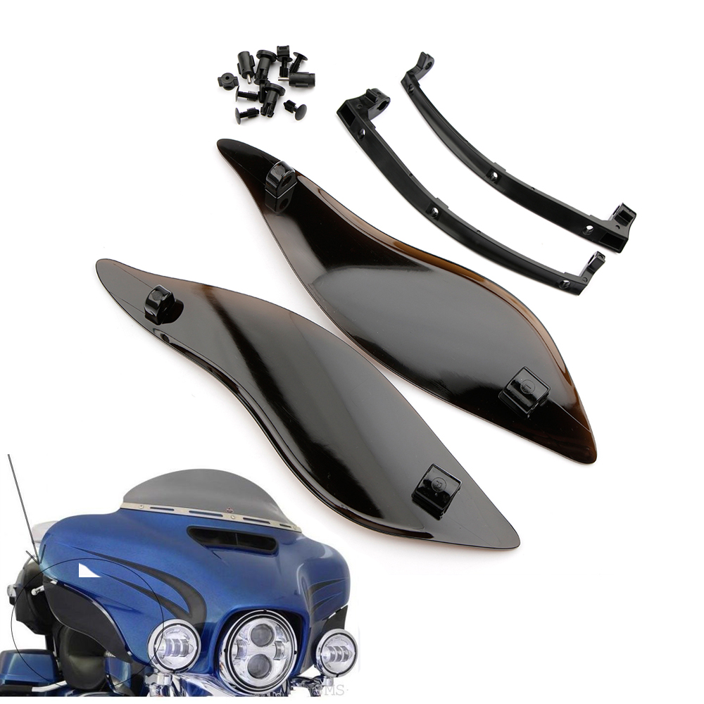 Motorcycle Side Wings Wind Air Deflector Fairing For Harley Touring