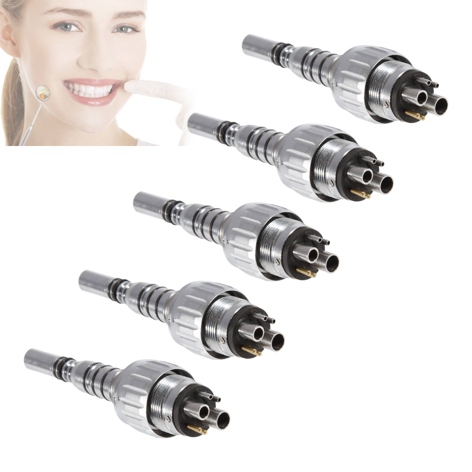 5 Dental LED Quick Coupling Coupler fit KAVO Multiflex Lux Turbine 6