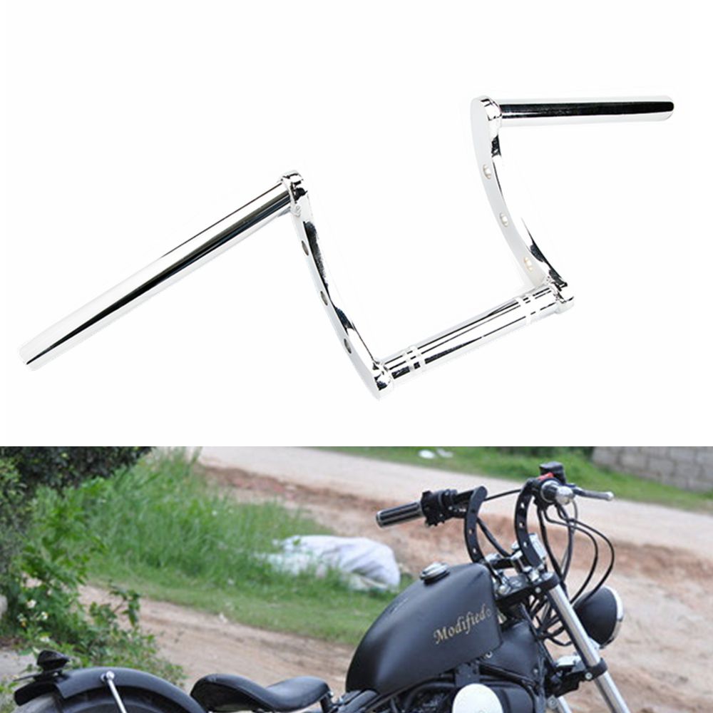 Motorcycle 7/8'' 22mm Drag ZBar Pullback Handlebar Fits Harley Honda