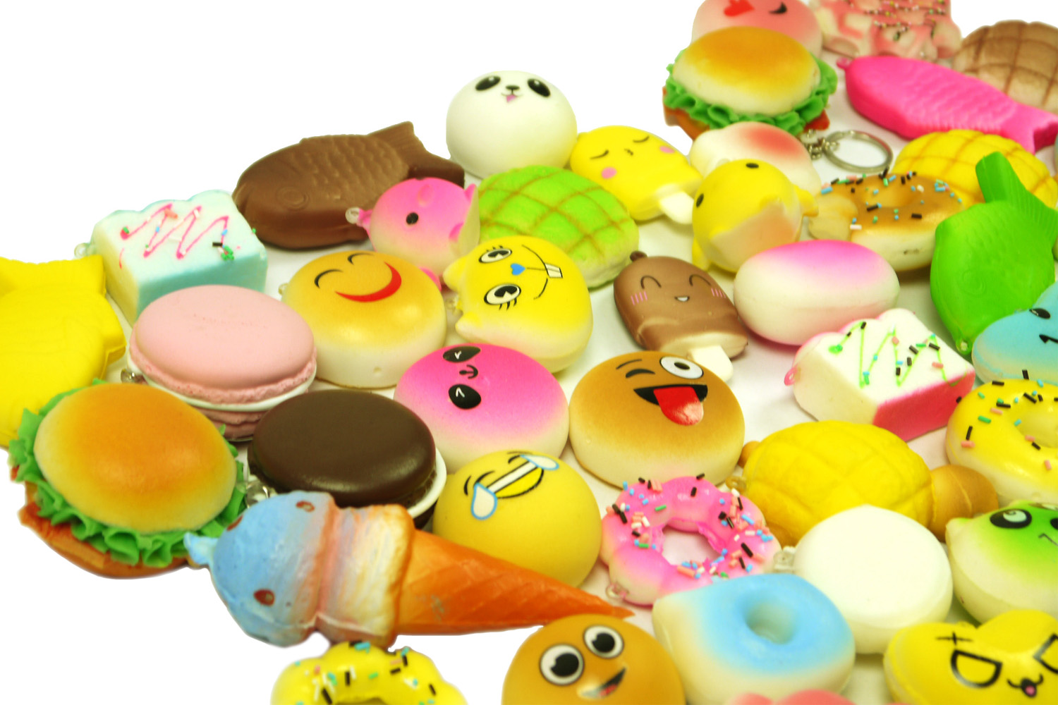 ms 12pcs random mini kawaii squishies soft foods panda chinese christmas foods
