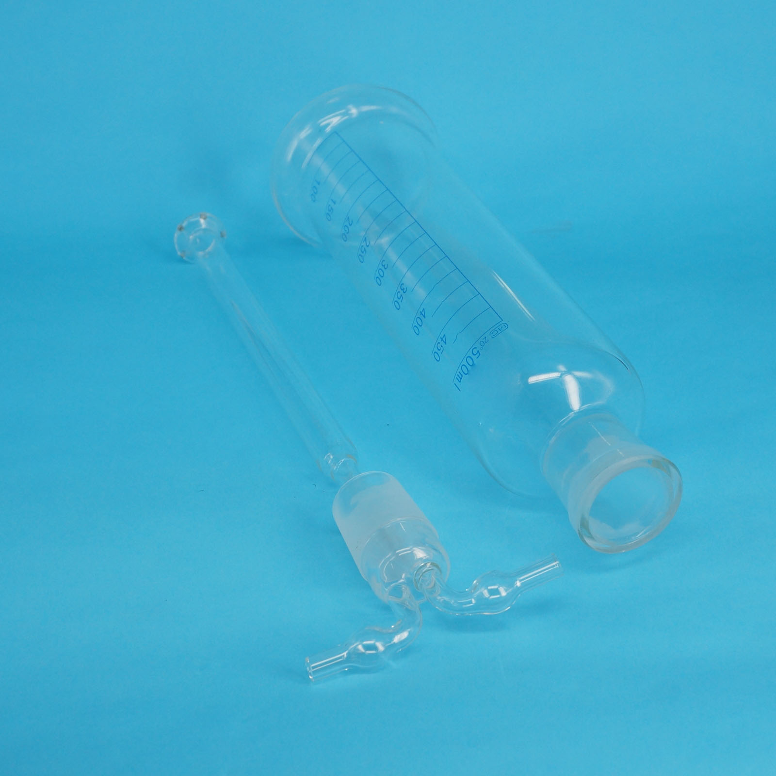 250/500ml Monteggia Gas Washing Bottle Glass Porous Lab Chemistry