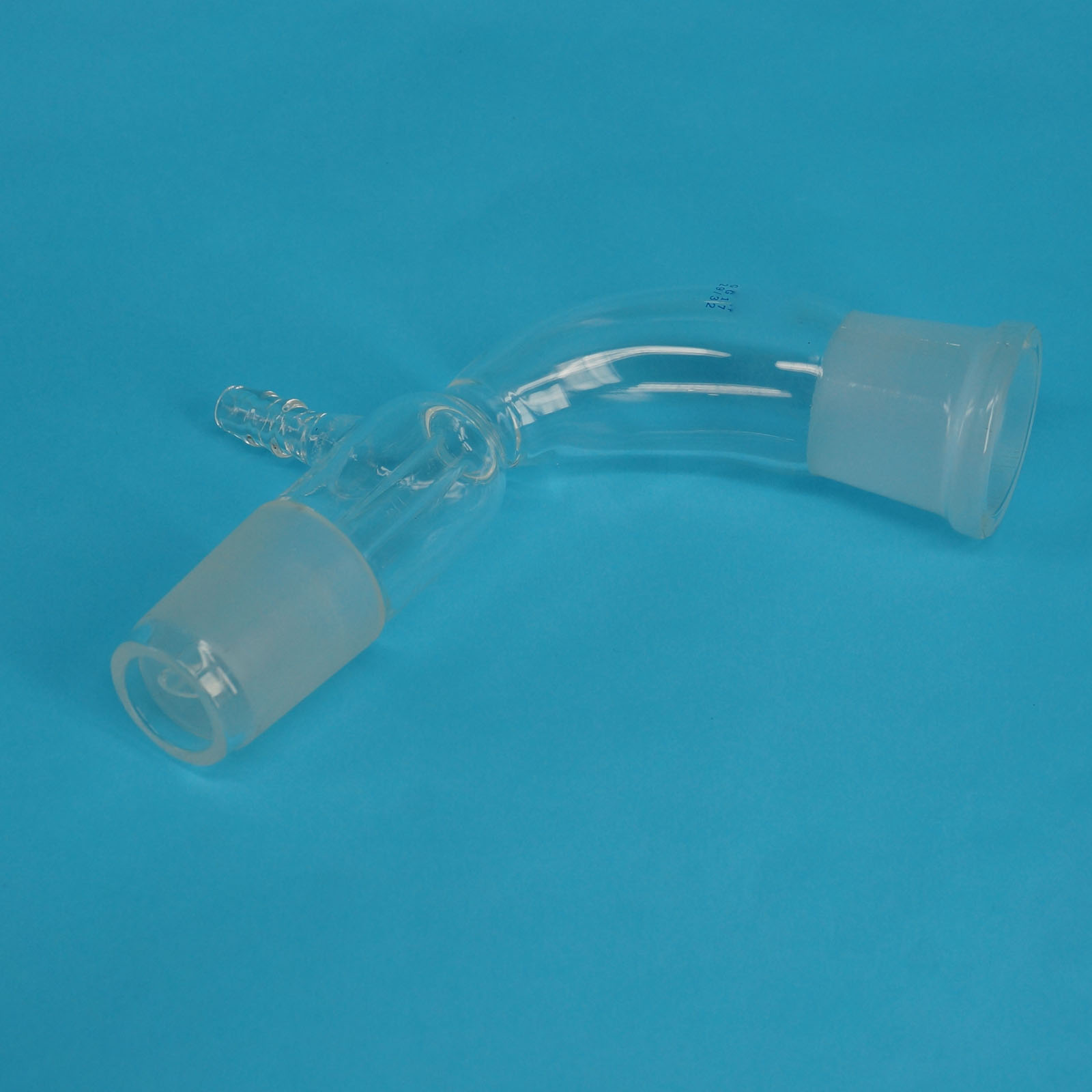 Glass Vacuum Receiver Adapter Multiple Joints Laboratory Science 105 Degree Bend eBay