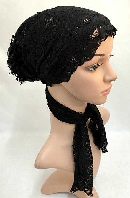 Muslim Women Girls Lace Hijab Cap Islamic UnderScarf 