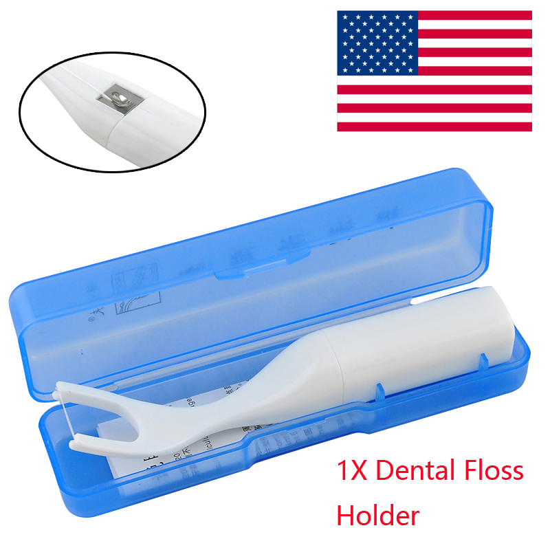USA 1X Dental Oral Care Interdental Brush Floss Holder 50 Meter Flosses