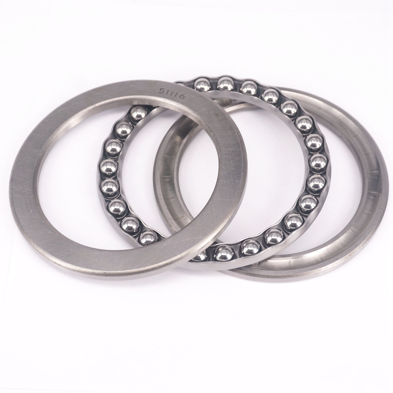 51116 80 x 105 x 19mm Axial Ball Thrust Bearing (2 Steel Races +1 Cage