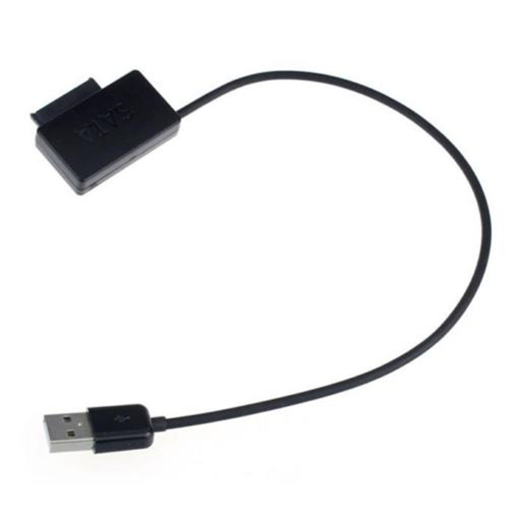 USB to 7+6 13Pin Slim SATA/IDE CD DVD Rom Optical Drive Cable Adapter ...