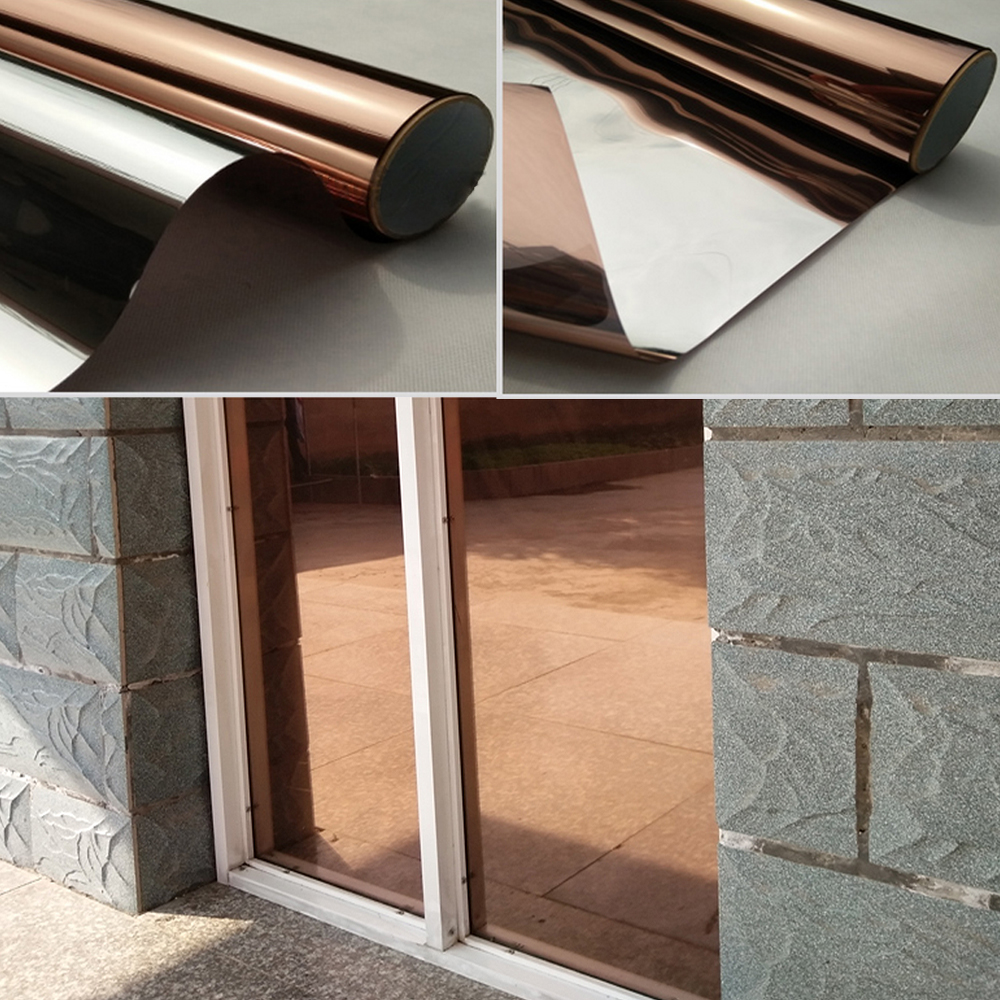 Privacy Glass Window Film One Way Mirrored Reflective Tint Self