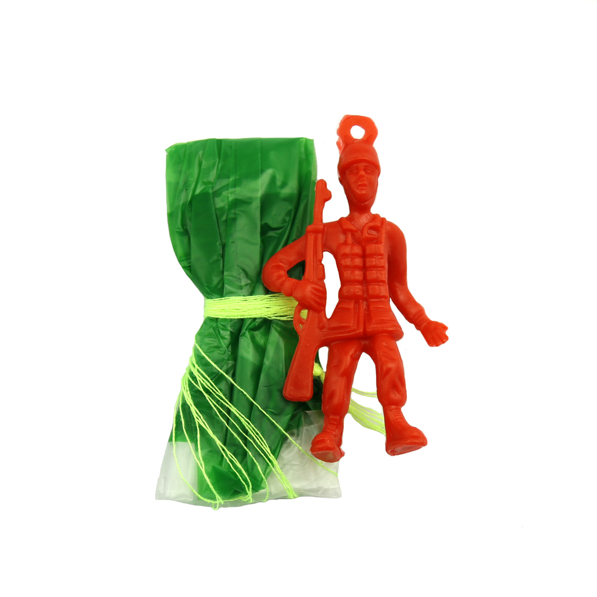 100Pcs 2" Color Paratrooper Men Figures Parachute Soldier Kids Party