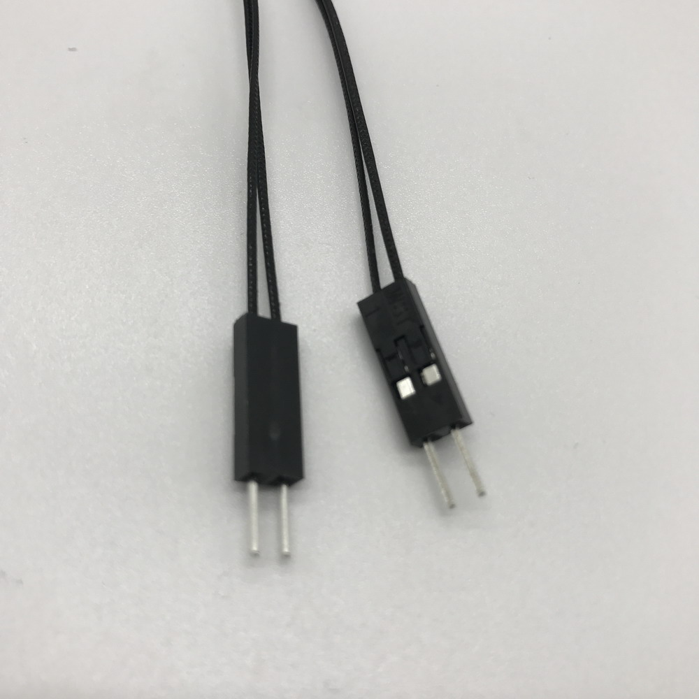 2-Pin Single Female to Dual Male Jumper Cable for Motherboard Power SW HDD LED