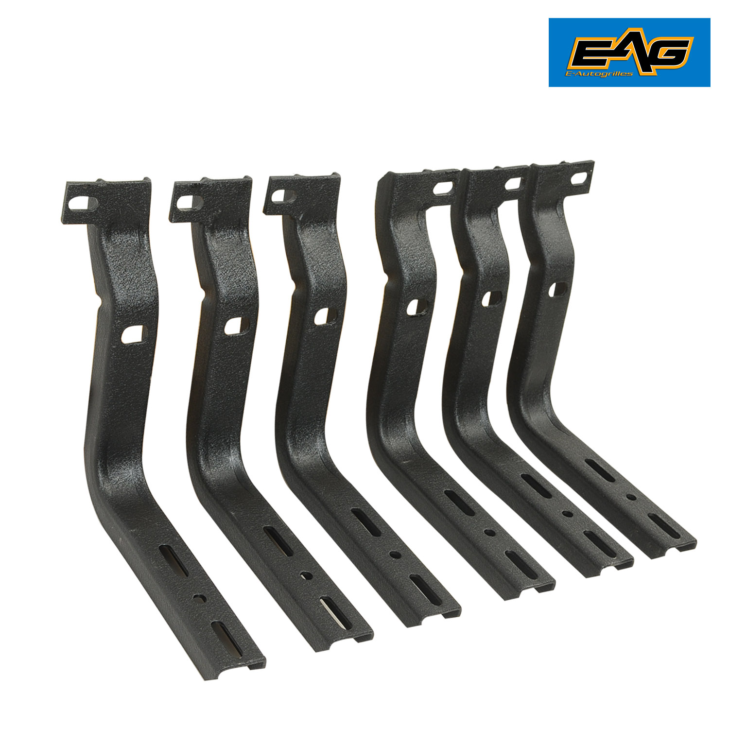 EAG 80"x5" Black Aluminum Running Boards+Brackets for 1517 Ford F150
