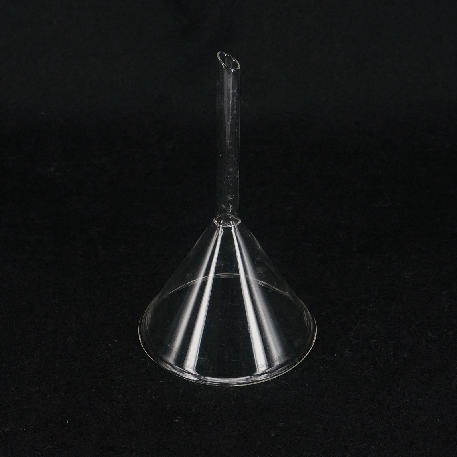 40120mm Miniature Lab Glass Funnel Borosilicate Glassware Triangle