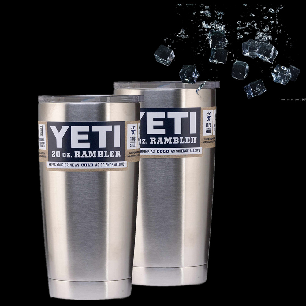 2pcsset Yeti Rambler Vacuum Insulated Tumbler Yeti Cups Insulated