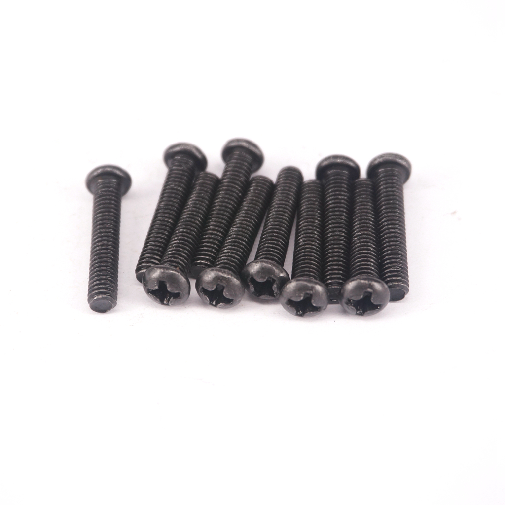 Qty50 M4*6/M4*10/M4*12//M4*20/M4*25 Phillips Pan Head Machine Screws Black Steel eBay