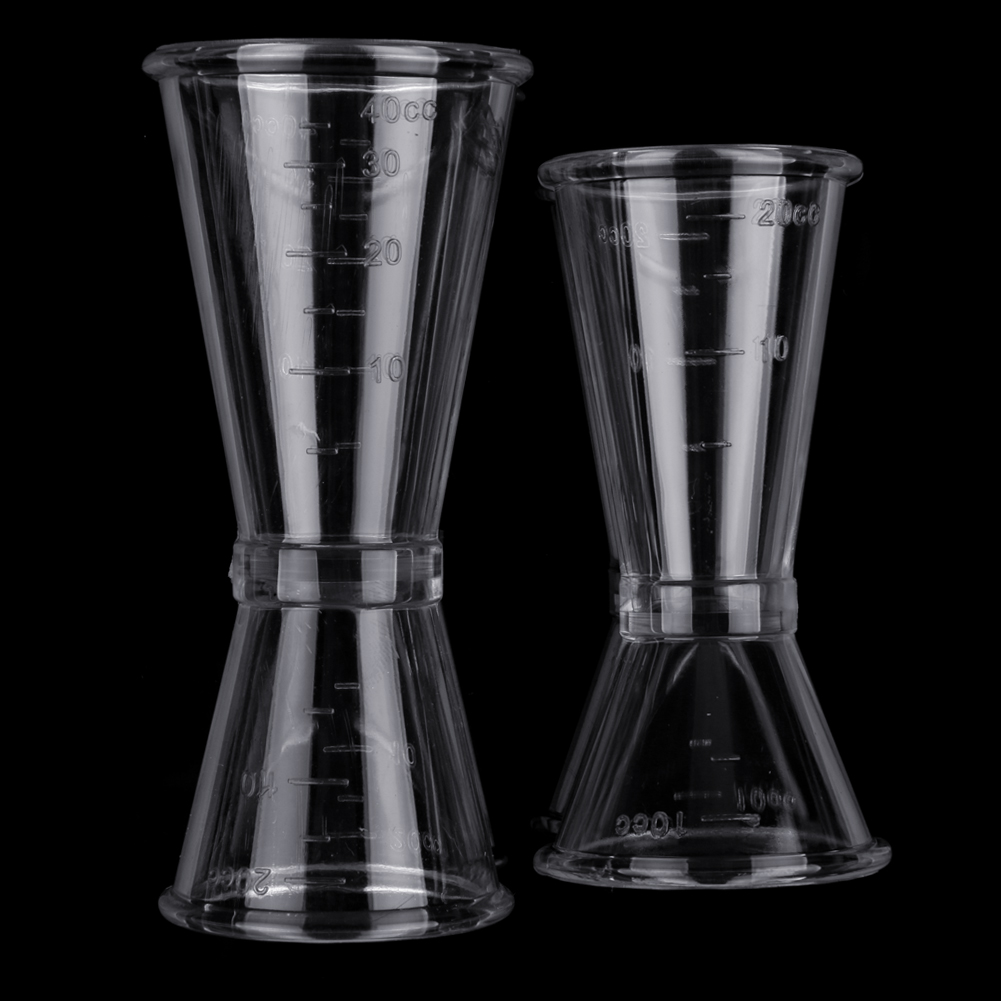 New PC Measure Jigger Single Double Spirits Measure Cup 40CC/20CC