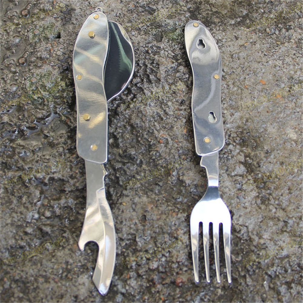 Spork Combined 3 in 1 Fork Spoon Knife Camping Hiking Cutlery Outdoor