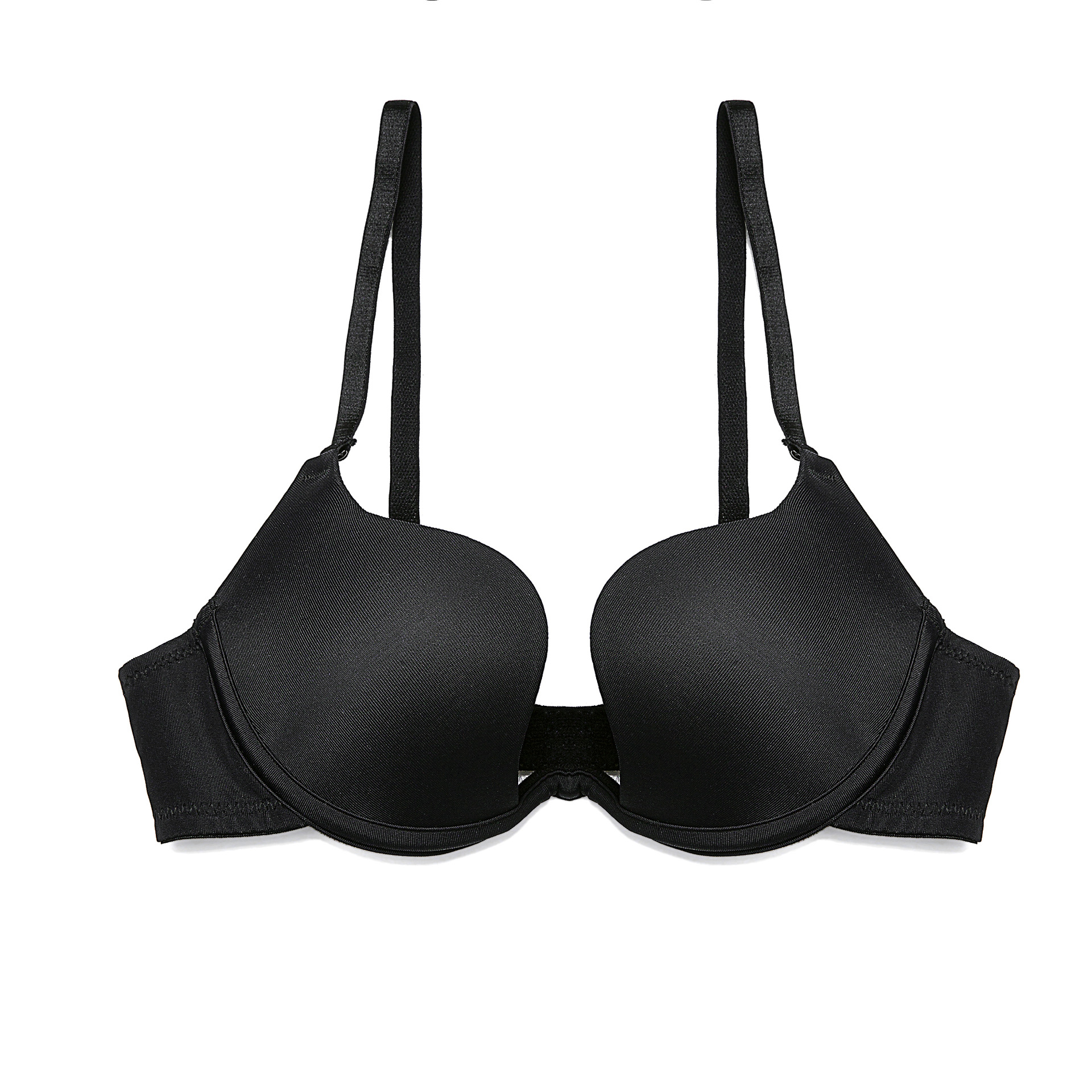 UK Women Multiway Strapless Padded Push Up Bra Invisible Clear Back