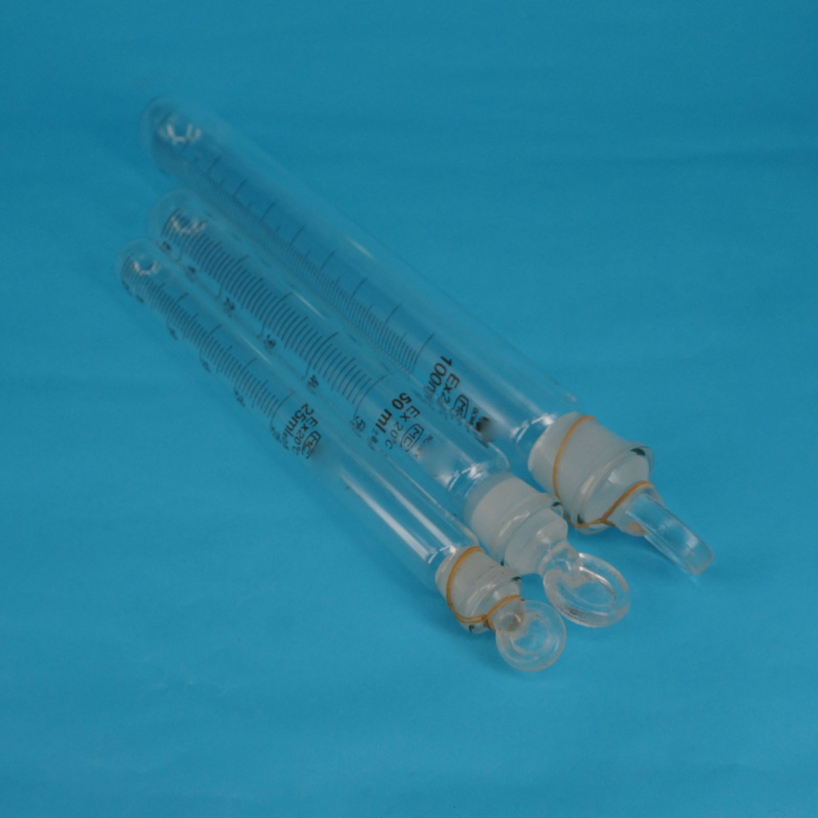 1100ml Graduated Lab Clear Glass Test Tube Round Bottom with Stopper
