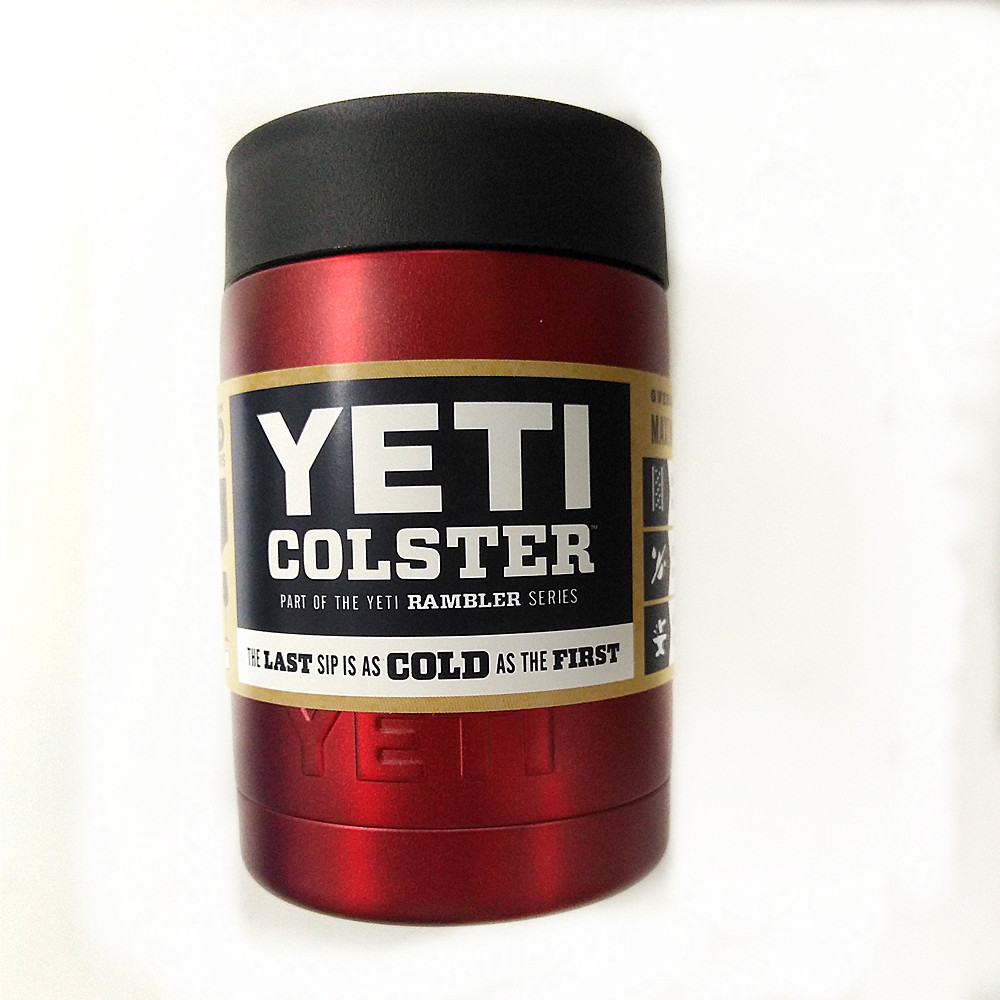 Yeti Rambler Colster 12oz Can & Bottle Koozie Insulated Stainless Steel