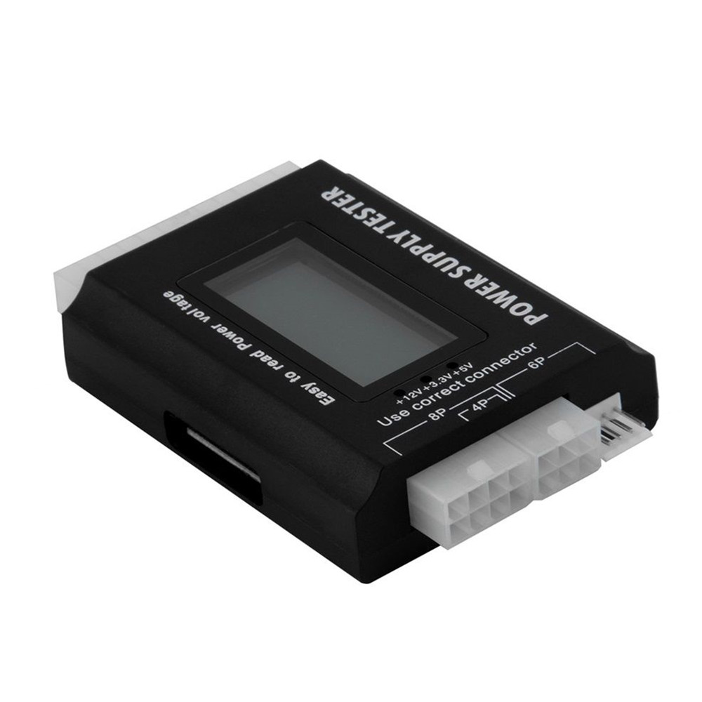 Power Supply Tester 20 24 Pin Sata LCD PSU HD ATX BTX Voltage Test