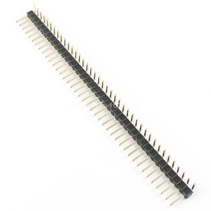 20pcs 2 54mm pitch 1x40 pin 40 pin single row right angle 20pcs 2 54mm pitch 1x40 pin 40 pin single row right angle
