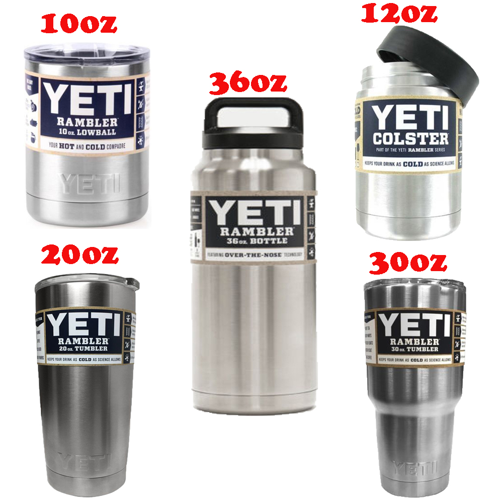 YETI Rambler Tumbler Colster Insulated Mug Coffee Bottle Stainless