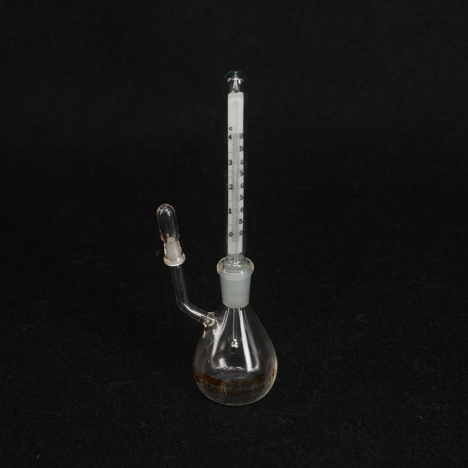 25/50ml With Thermometer Lab Glass Specific Gravity Bottle Pycnometer ...