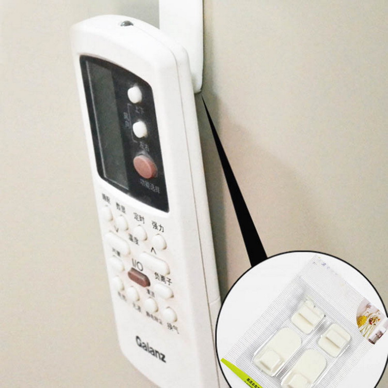 Chic 2Pcs Home Decor Remote Control Self Adhesive Strong Wall Hooks