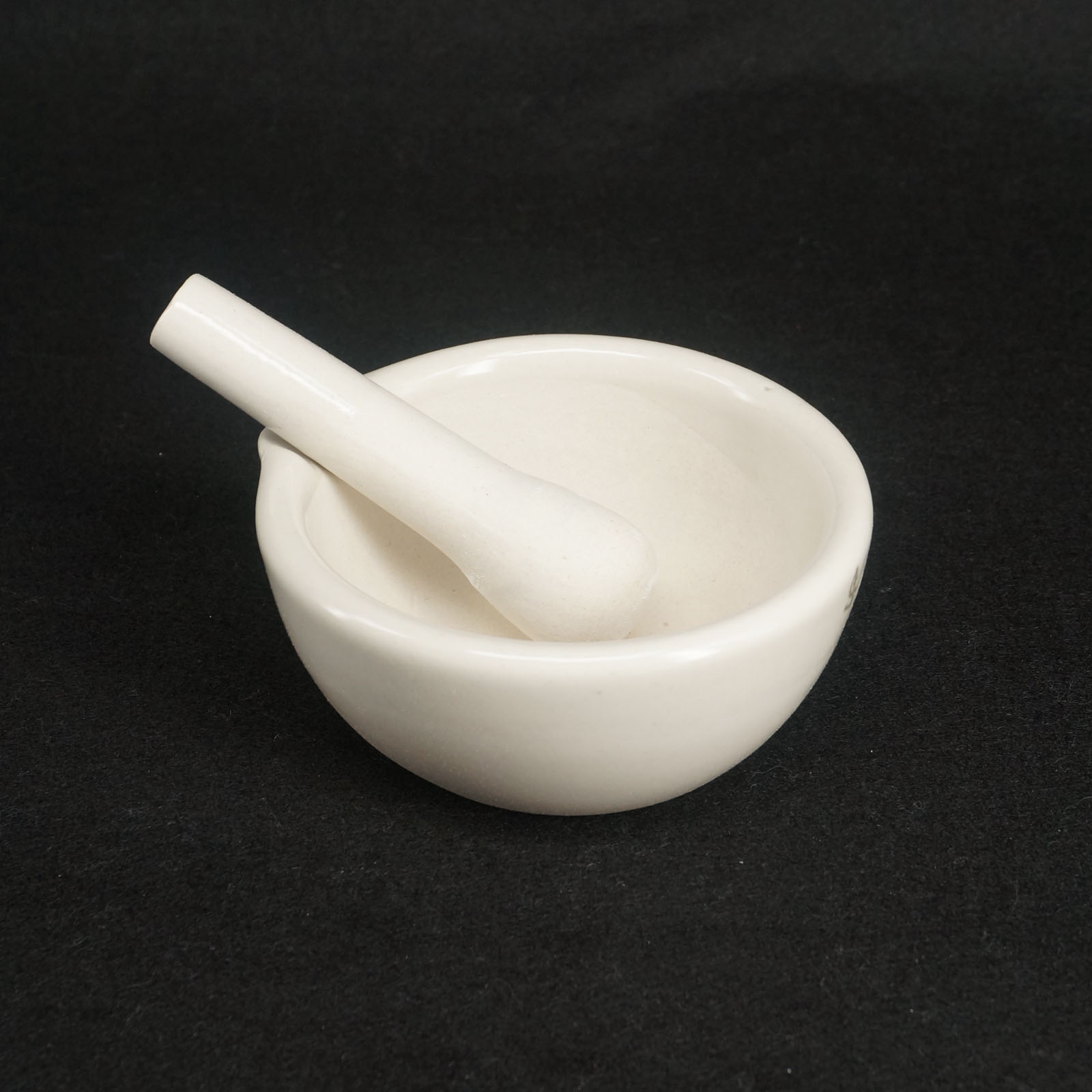 60305mm Ceramic Porcelain Mortar And Pestle Mix Grind Bowl Set Herbs