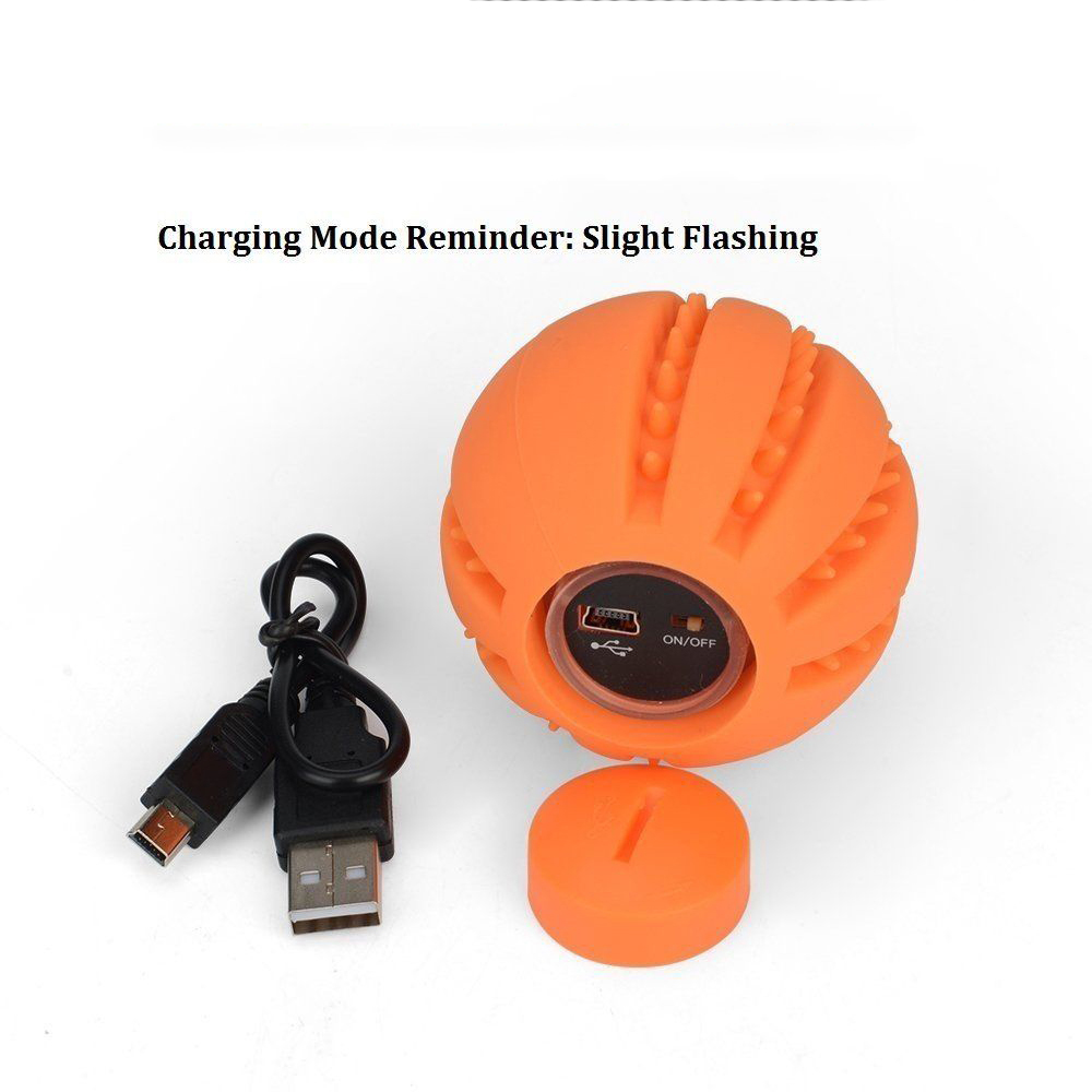 Indestructible Dog Ball 6.6 cm Flashing LED Glow Light Up Waterproof