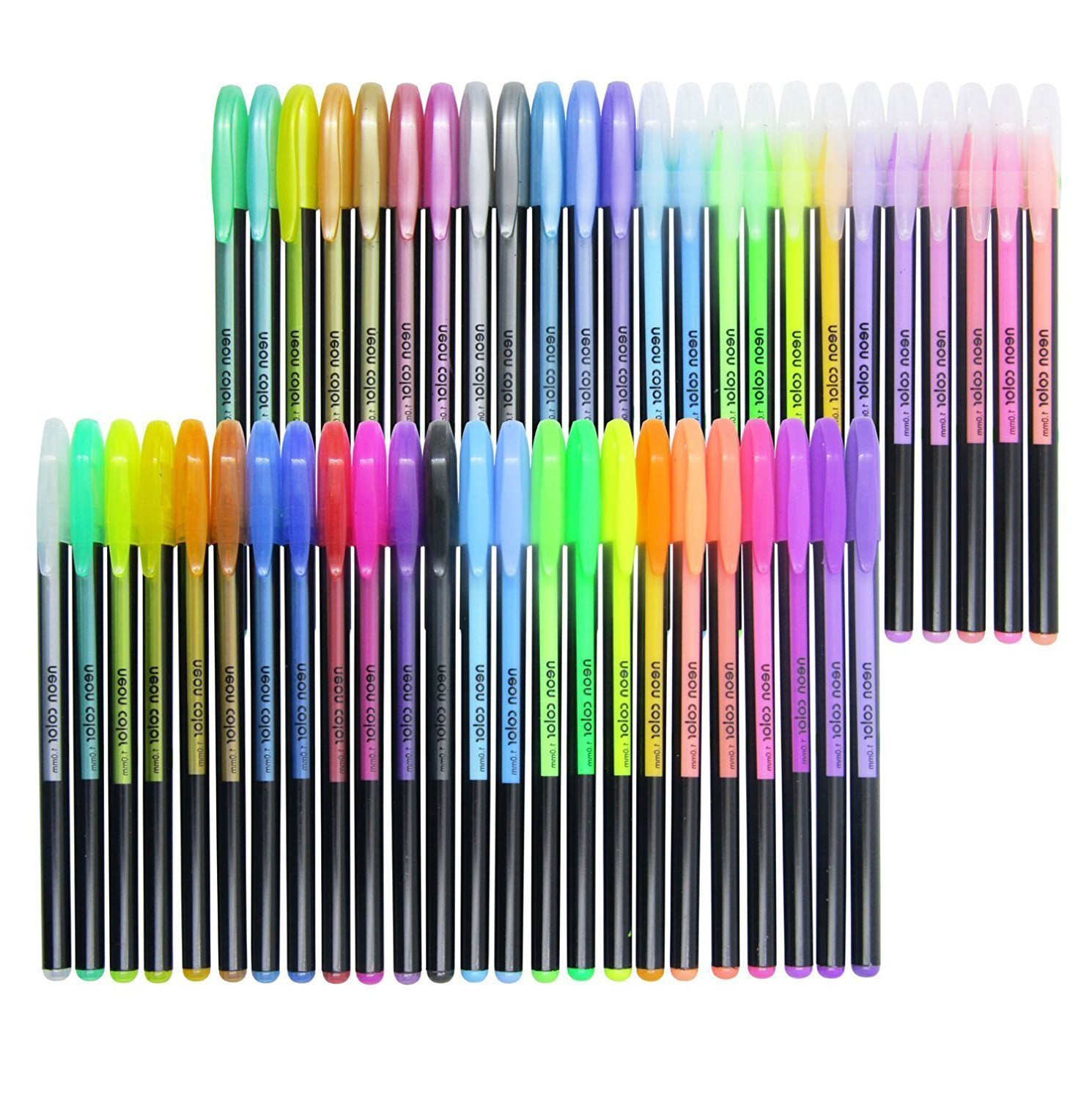 48 Art Assorted Colors Gel Pens 1mm Colorful Fine Liner Sketch Drawing
