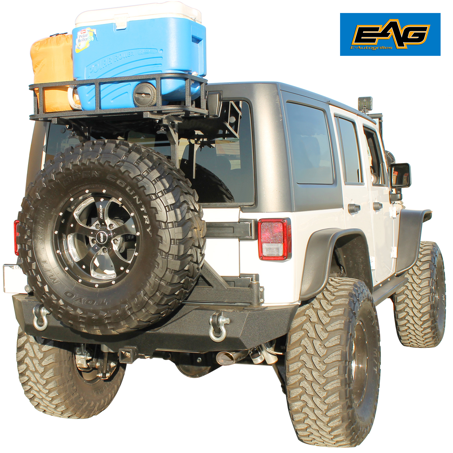 Steel Rear Cargo Basket With Mounting Plate for 8717 Jeep Wrangler YJ