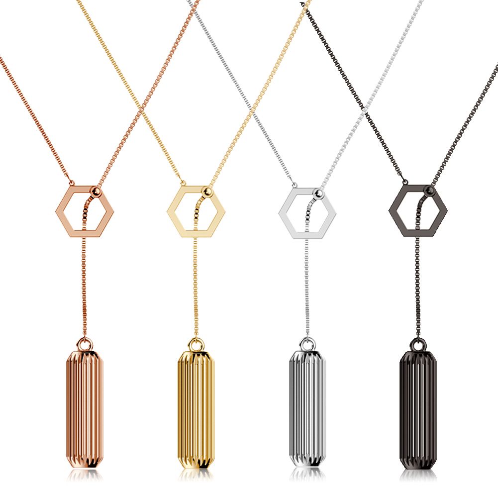 Elegant Metal Steel Necklace Pendant Strap Holder Bracelet