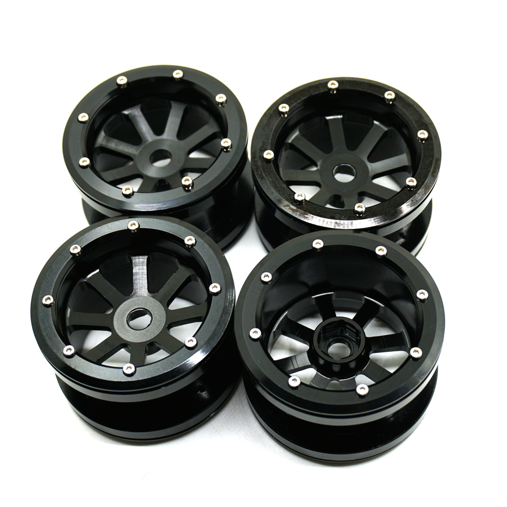4PCS 2.2 Beadlock-Felgen Für 1/10 Axial SCX10 Traxxas TRX4 TRX-6 E7A3