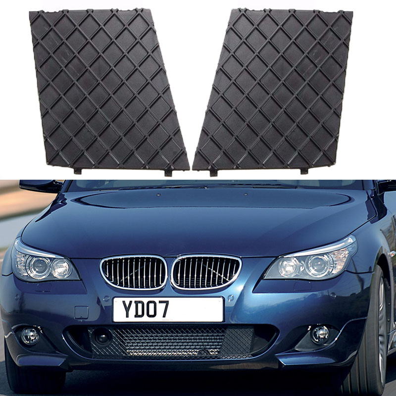 Left Passenger Side Front Bumper Lower Mesh Grill Trim For BMW E60 E61 M Sport