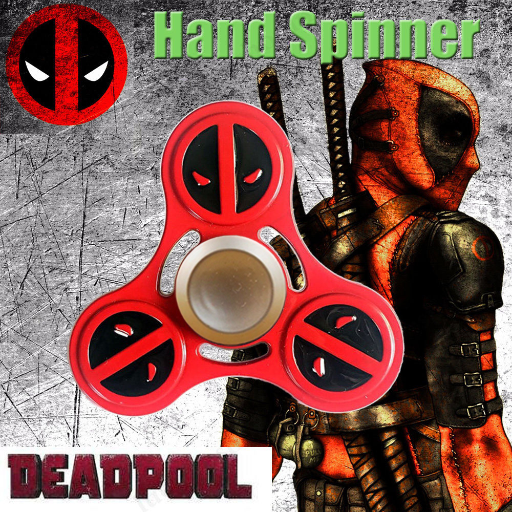 Hot Spinner Fidget Toy Bearing Hand DC Comics Deadpool Face Hero