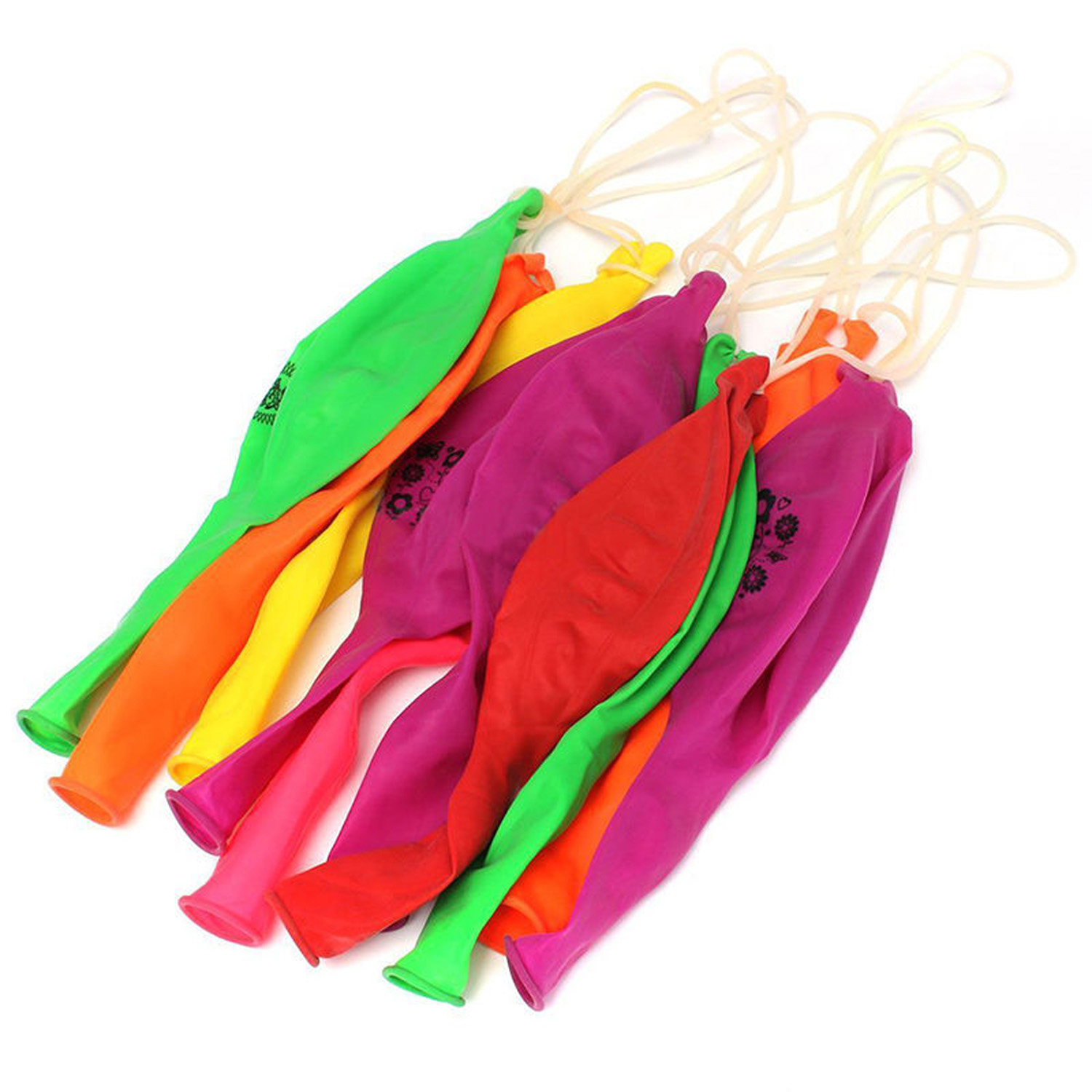 Color Punch Ball Balloons with Elastic Party Bag Fillers Pinata Kids