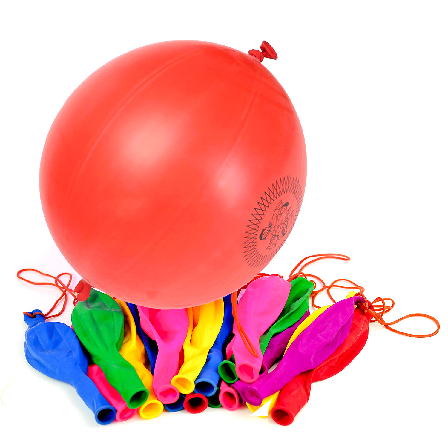 Color Punch Ball Balloons with Elastic Party Bag Fillers Pinata Kids