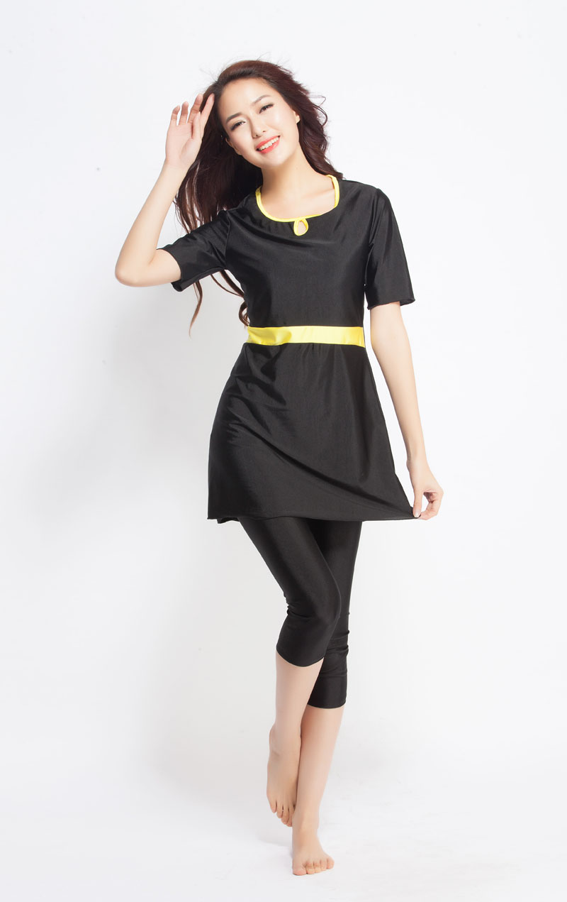 Summer Women Modest Swimwear Beachwear Islamic Muslim Full 