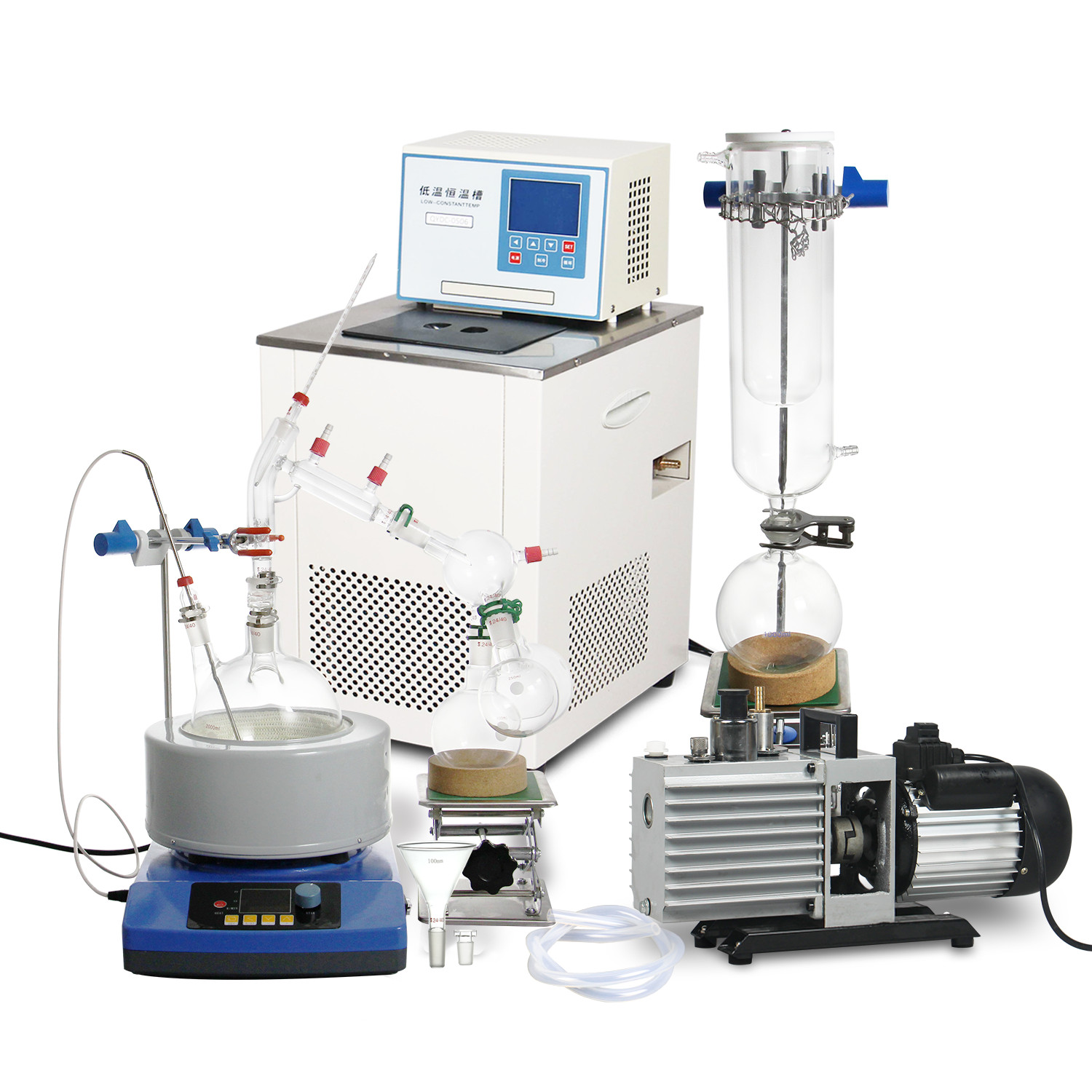 2L Short Path Distillation Kit Complete Turnkey Package w/ Vacuum Pump