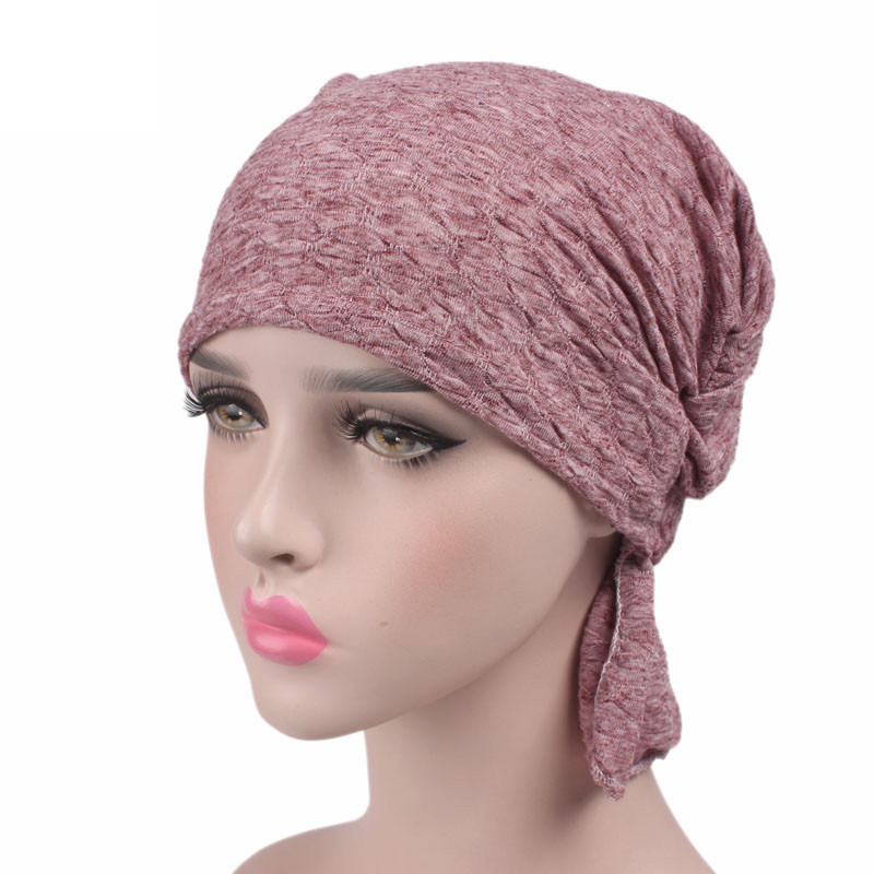 Women Chemo Hat stretchy Beanie headscarf Turban Headwear for Cancer