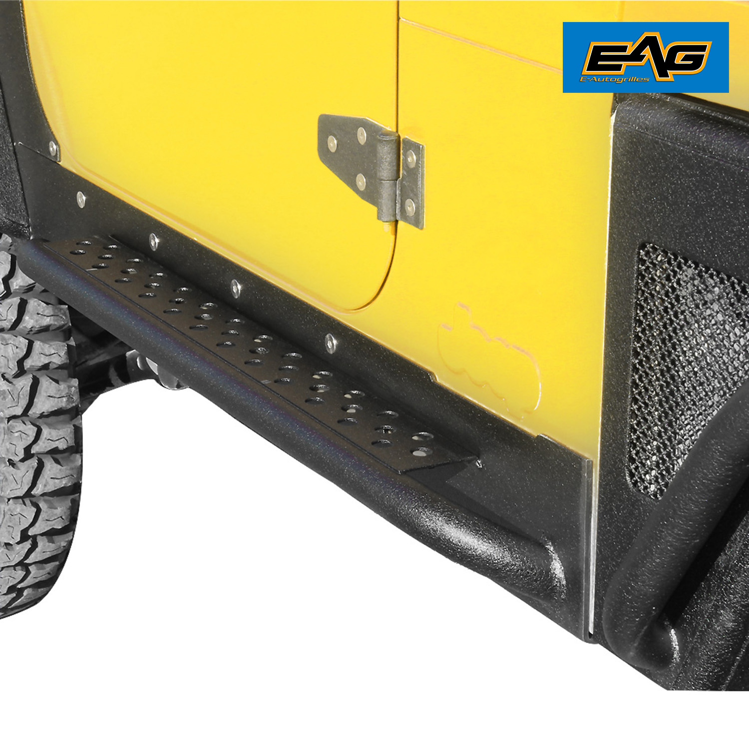 2 Door Armor Rock Slider Rocker Guard Nerf Bar Step for 9706 Jeep