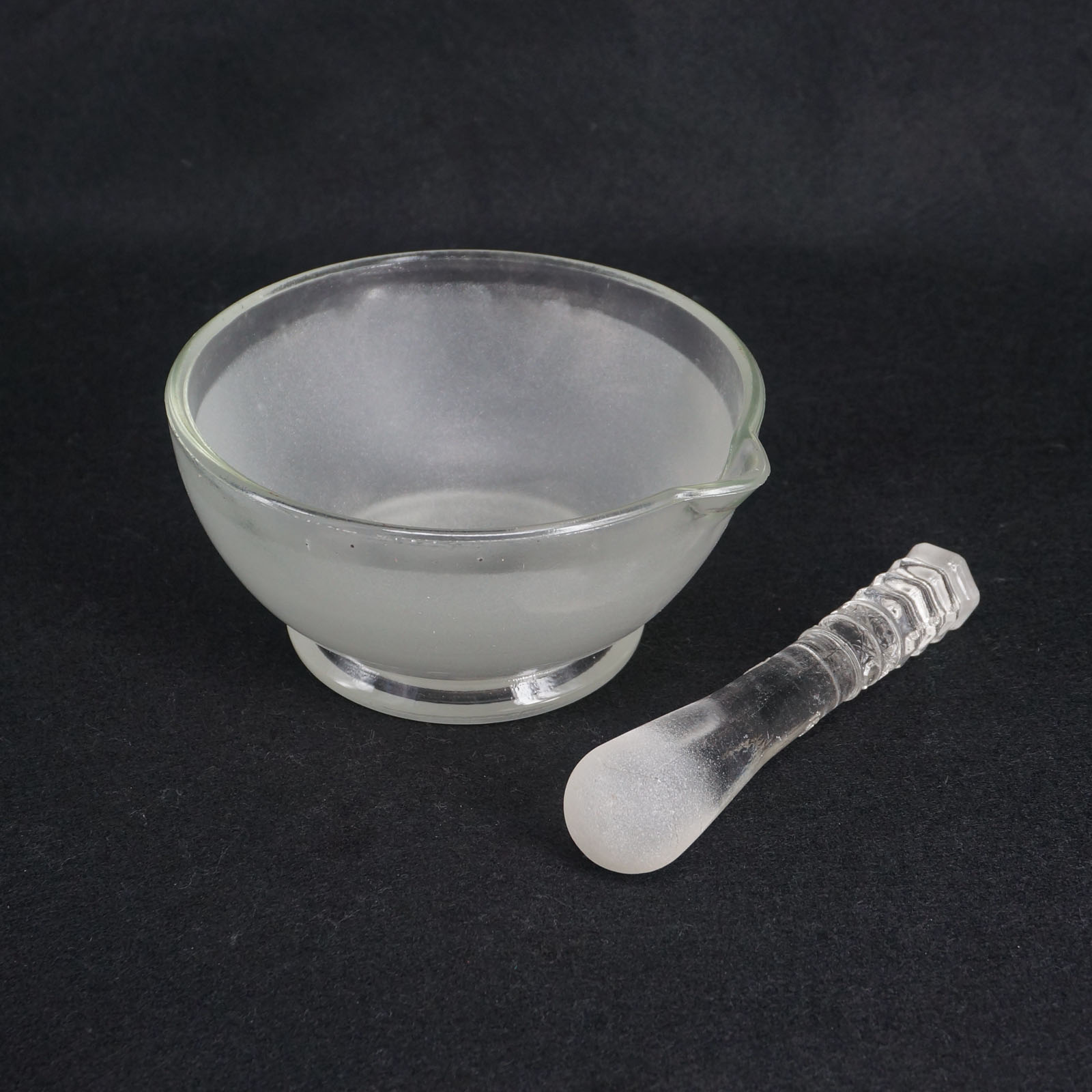 60180mm I.D Apothecary Solid Glass Pestle and Mortars Bowl Set