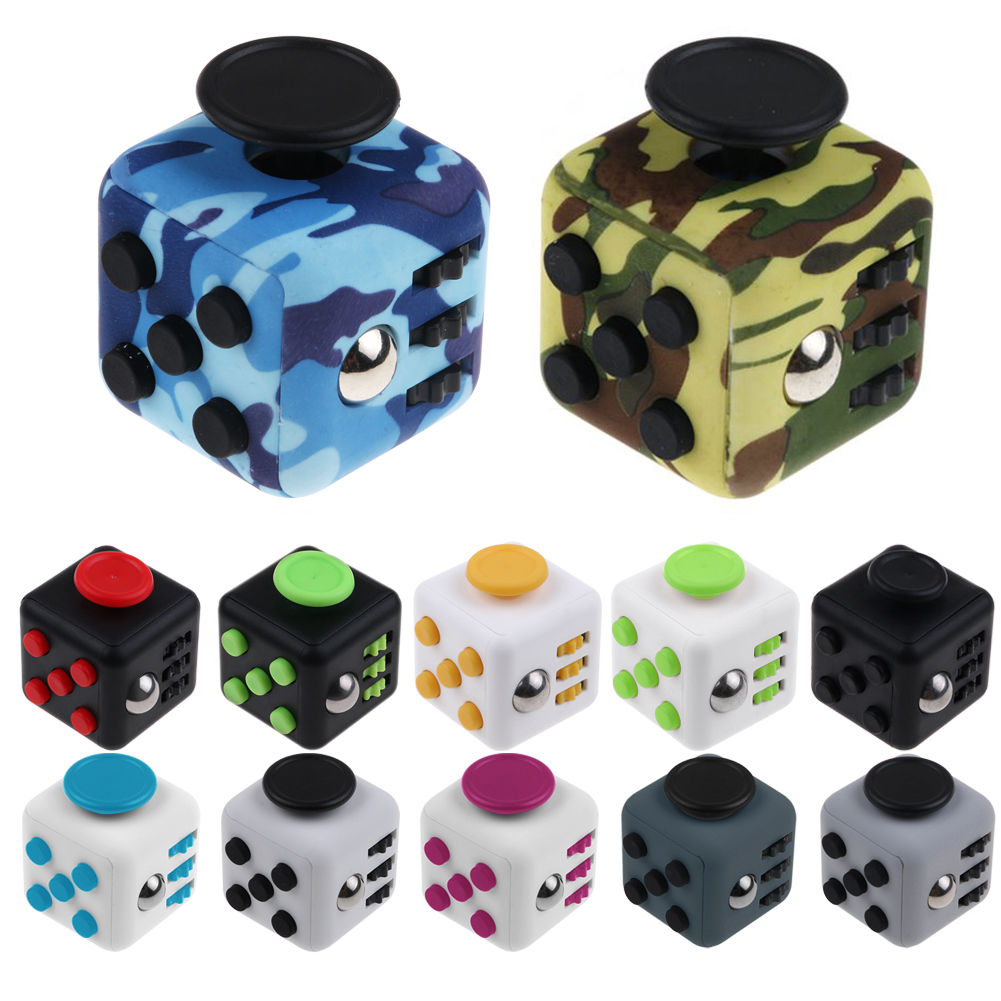 Fidget Hand Spinner Cube Roller Stick Desk Toys Anti-Stress Focus Toys 