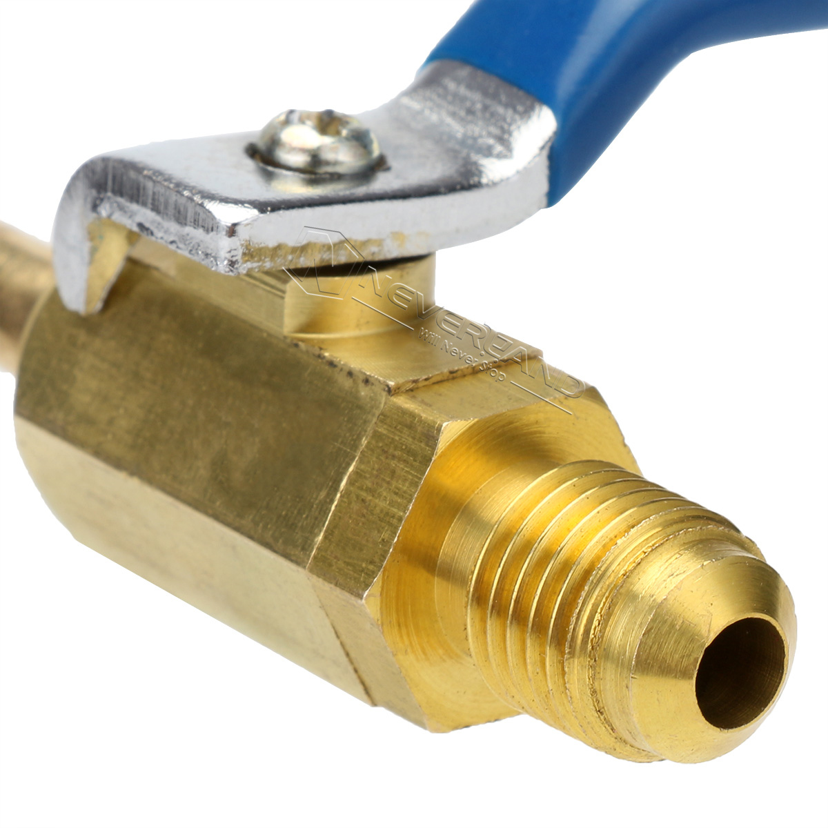 R410a R134a Brass Shut Valve For A/C Charging Hoses HVAC 1/4