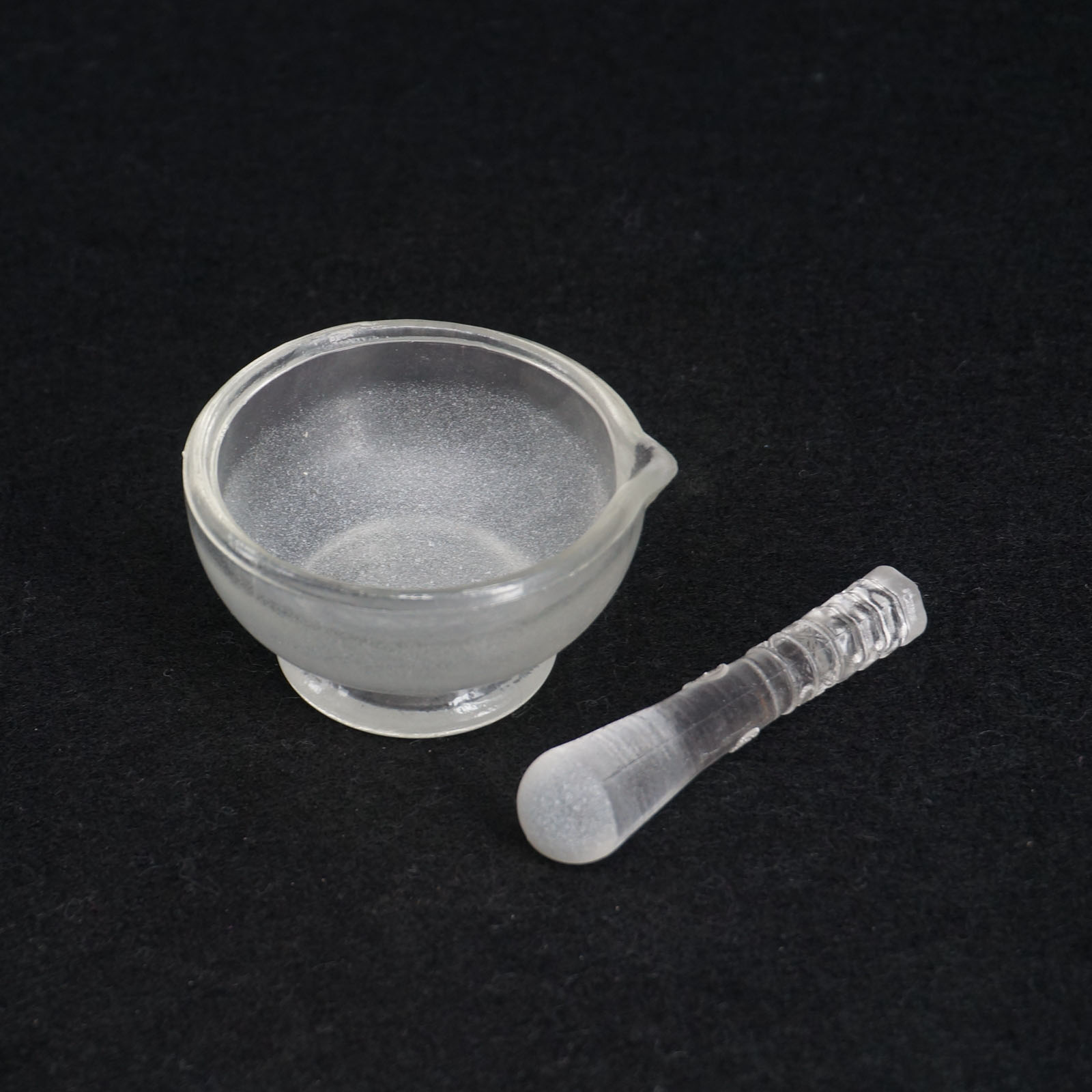 60180mm I.D Apothecary Solid Glass Pestle and Mortars Bowl Set