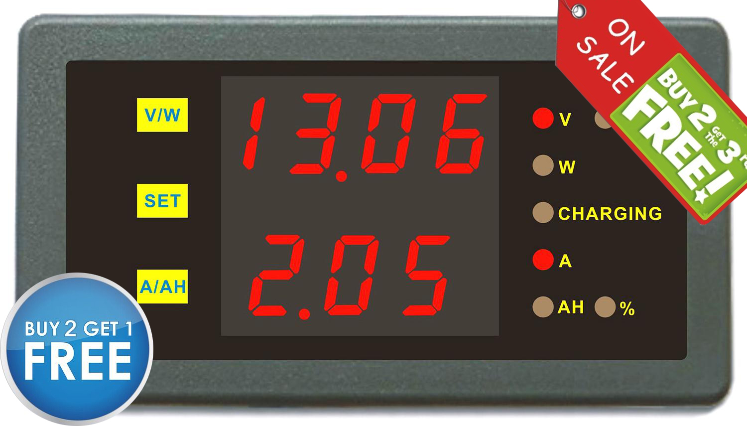 how 9v to reduce to 3v Dual Hour Amp Power Combo Meter Display Ah Voltage Digital