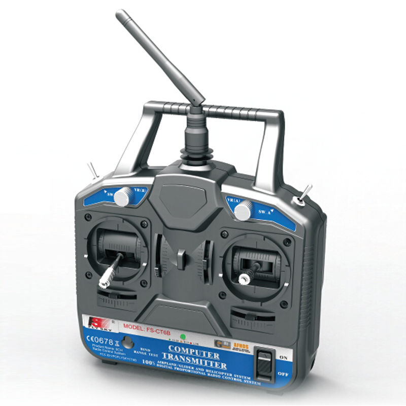 6CH Flysky FSCT6B Transmitter Receiver RC Plane Helicopter Mode 2 2