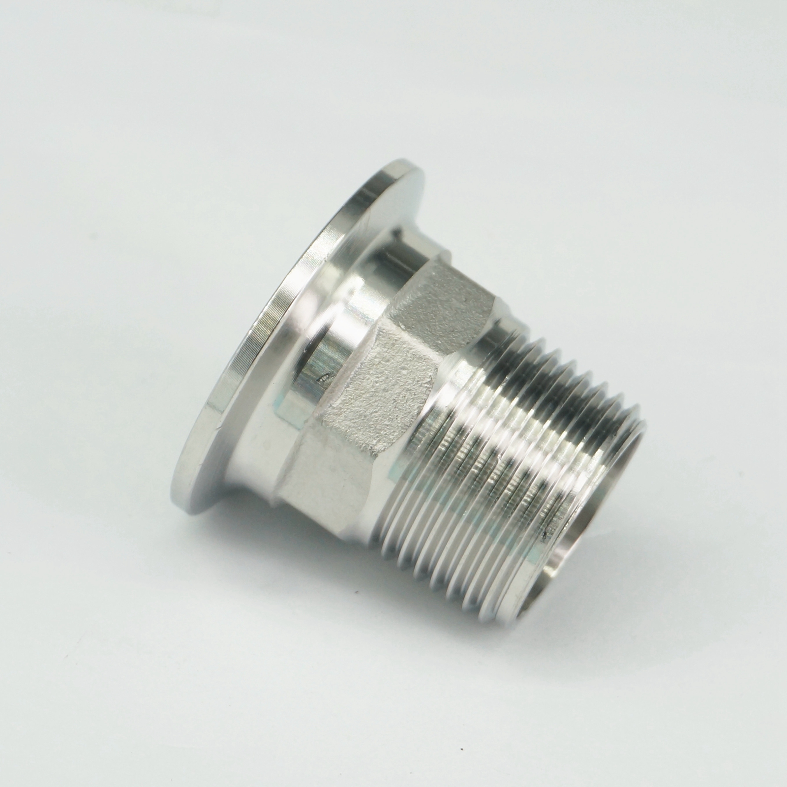 1/" BSPT Male 1.5/" Tri Clamp SUS304 Sanitary Fitting Hex Nut Connector Homebrew