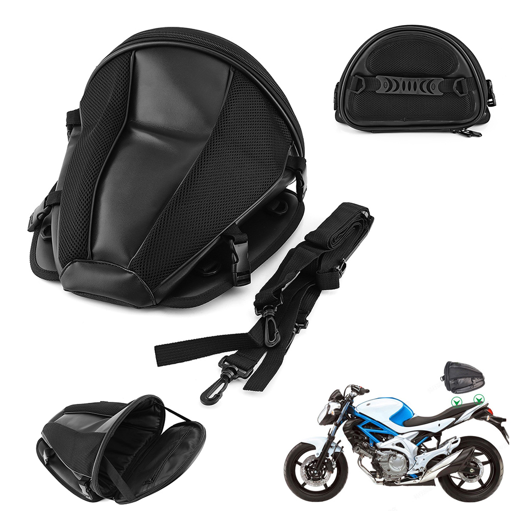 Motorcycle Bike Sports Back Seat Carry Bag Luggage Tail Bag Saddlebag Set Cool eBay