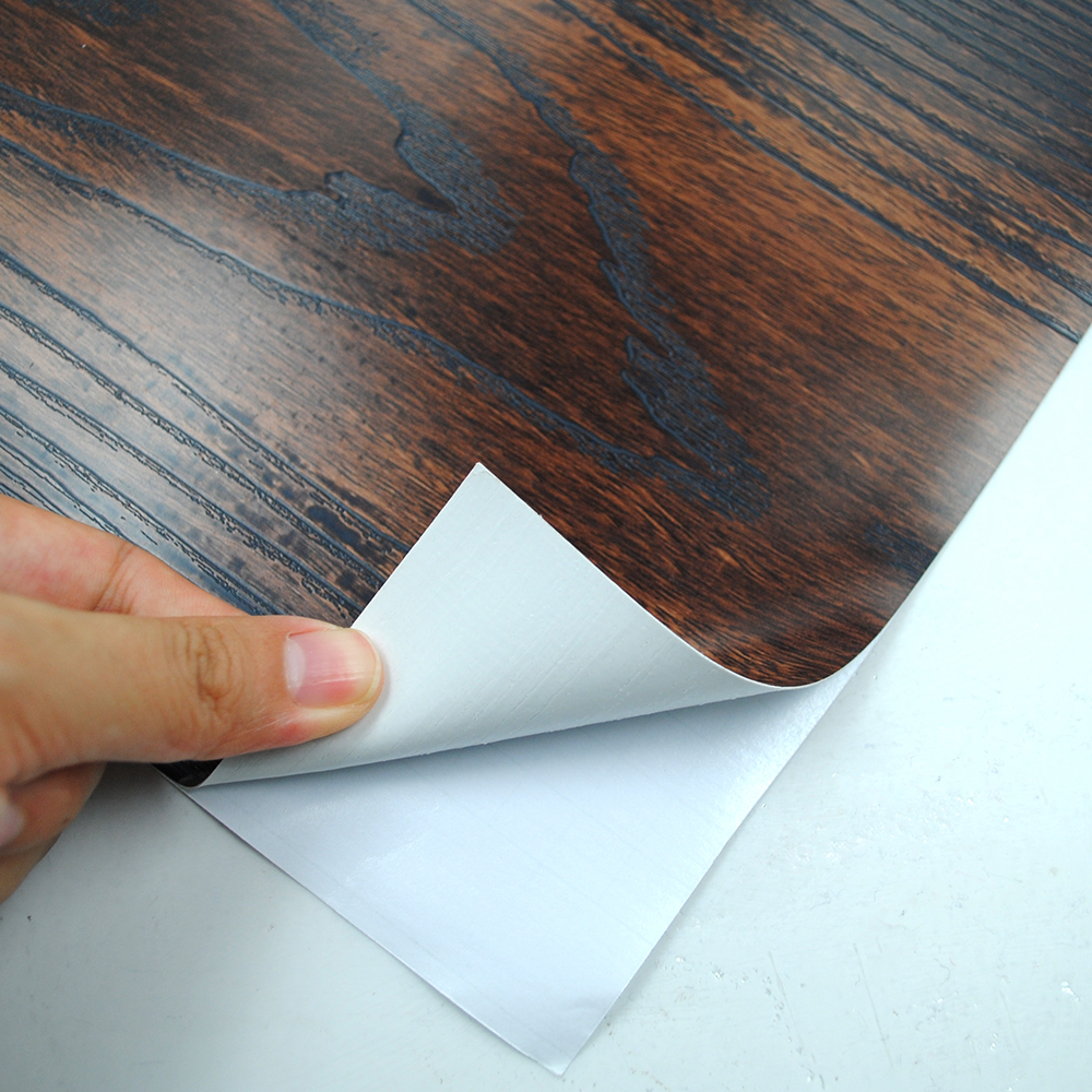 6PCS Removable Wood Pattern Effect Floor Decals Wallpaper Flooring